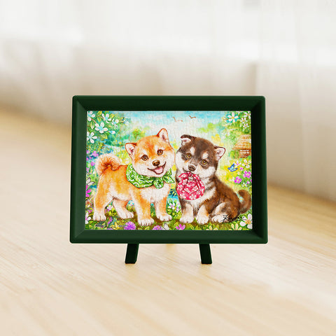 Pintoo P1421 Shiba Puppies' First Errand by Kayomi - 150 Piece XS Jigsaw Puzzle