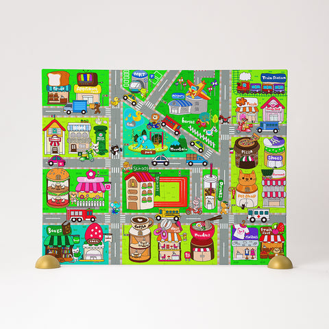 Cute Street Map - 80 Piece Junior Jigsaw Puzzle