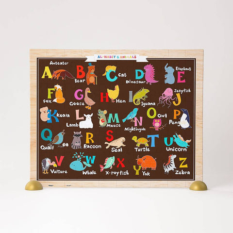 Alphabet & Animals - 80 Piece Junior Jigsaw Puzzle