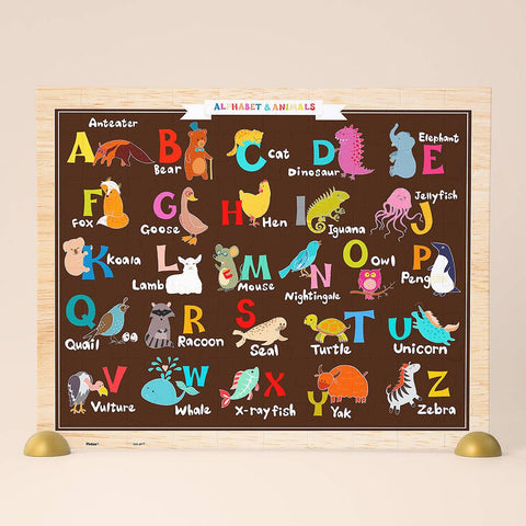 Alphabet & Animals - 80 Piece Junior Jigsaw Puzzle