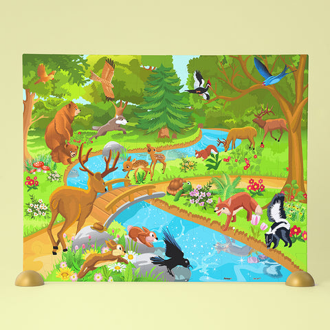 Animals in the Forest - 80 Piece Junior Jigsaw Puzzle