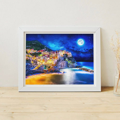 Starry Night of Cinque Terre, Italy - 1200 Piece Jigsaw Puzzle