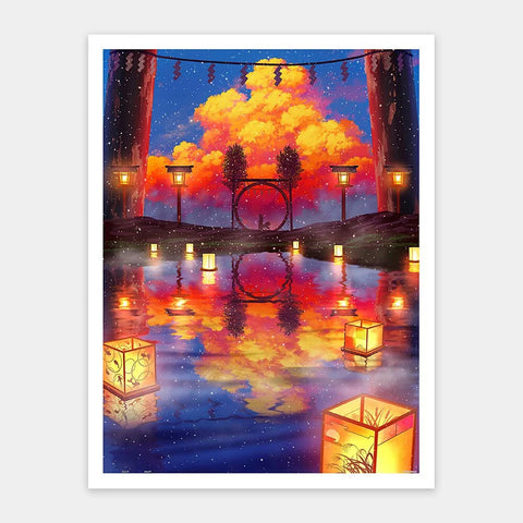 Floating Lantern Festival - 1200 Piece Jigsaw Puzzle