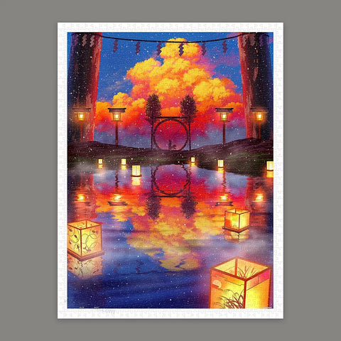 Floating Lantern Festival - 1200 Piece Jigsaw Puzzle