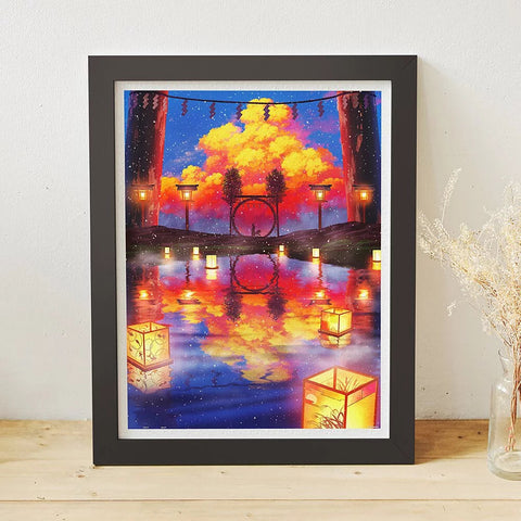 Floating Lantern Festival - 1200 Piece Jigsaw Puzzle