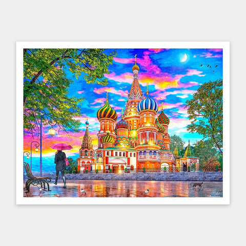 Light Up of St. Basil Cathedral - 1200 Piece Jigsaw Puzzle