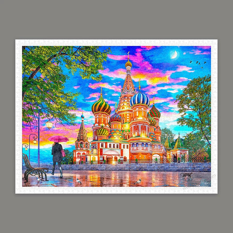 Light Up of St. Basil Cathedral - 1200 Piece Jigsaw Puzzle