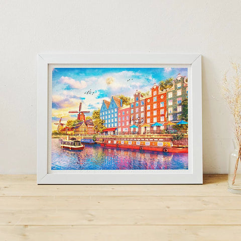 Afternoon in Amsterdam - 1200 Piece Jigsaw Puzzle