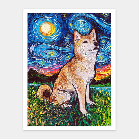 Shiba Inu Night - 1200 Piece Jigsaw Puzzle