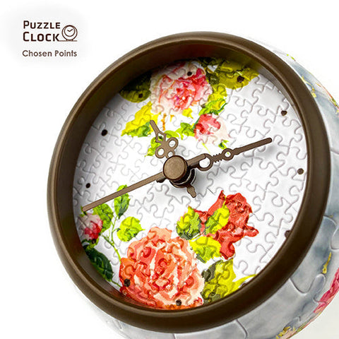 Fragrant Flowers and Singing Birds - 3D Puzzle Clock Jigsaw Puzzle