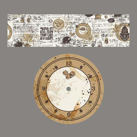 Manuscript Coffee - 3D Puzzle Clock Jigsaw Puzzle