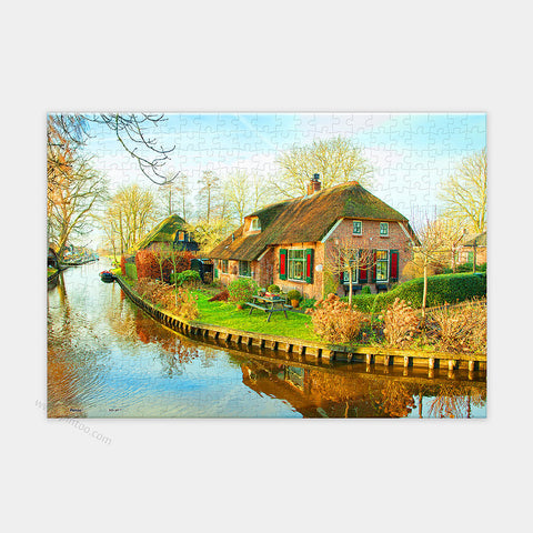 Giethoorn, Netherlands - 368 Piece XS Jigsaw Puzzle