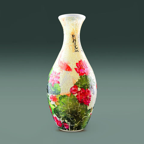 Carp with Lotus - 3D Puzzle Vase Jigsaw Puzzle