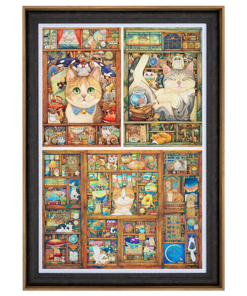 Chestnut Professional Jigsaw Puzzle Frame (Vertically Combined 2400pcs)