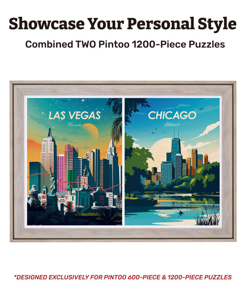 Zephyr Professional Jigsaw Puzzle Frame (Vertically Combined 2400pcs)