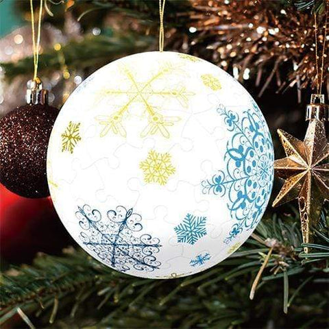 Crystal Snowflakes - 3" Puzzle Ornament