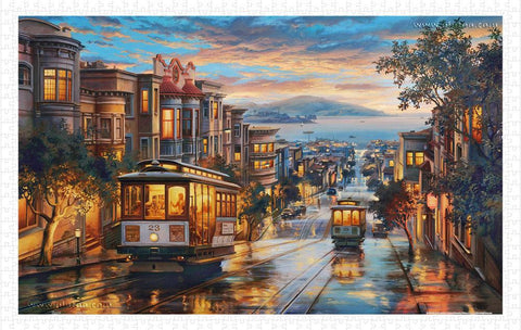 Cable Car Heavens - 1000 Piece Jigsaw Puzzle