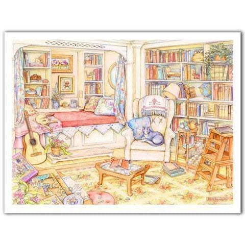 Undisturbed in the Study - 1200 Piece Jigsaw Puzzle