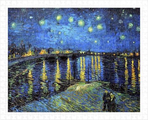 Starry Night Over the Rhone, 1888 - 500 Piece Jigsaw Puzzle