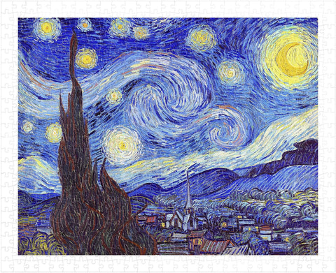 The Starry Night, June 1889 - 500 Piece Jigsaw Puzzle