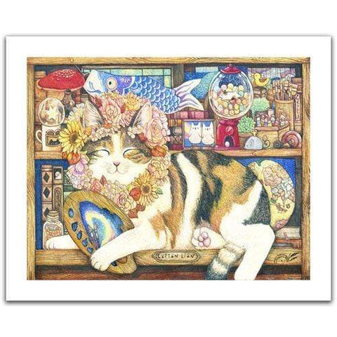 Cat Artist - 600 Piece Jigsaw Puzzle