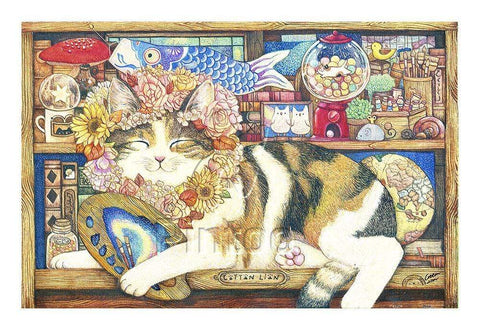 Cat Artist - 600 Piece Jigsaw Puzzle