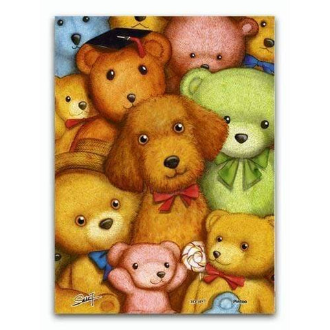 Poodle and Teddy Bears - 150 Piece XS Jigsaw Puzzle